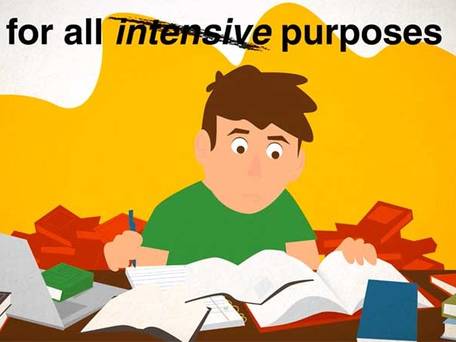 All Intensive Purposes or All Intents and Purposes? (Video) | Merriam-Webster